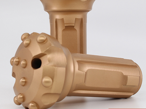 110型尖齿与球齿潜孔钻头：破岩机理的路